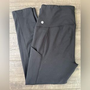 Zella High Waisted Live in Leggings with Pockets Sz Large Nordstrom